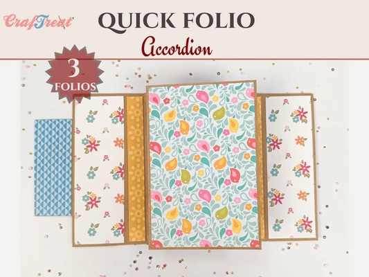 CrafTreat - Blank Quick Folio - Accordion 3 in 1