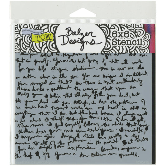 TCW - Stencil - Mini Believe Script