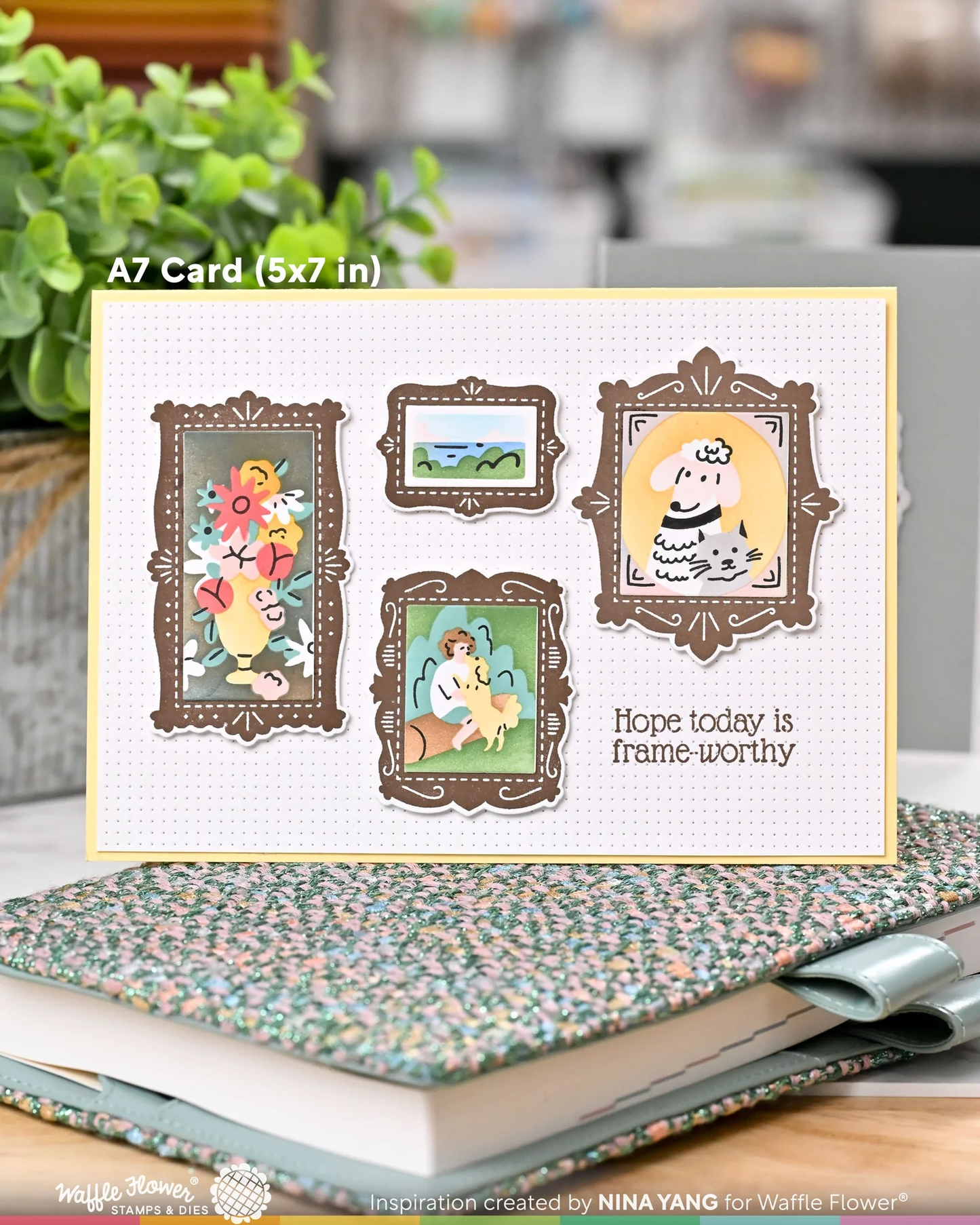 Waffle Flower - Postage Collage - Frames Stamp & Die Bundle