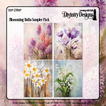 Divinity Designs - A2 Card Fronts - Blossoming Bulbs
