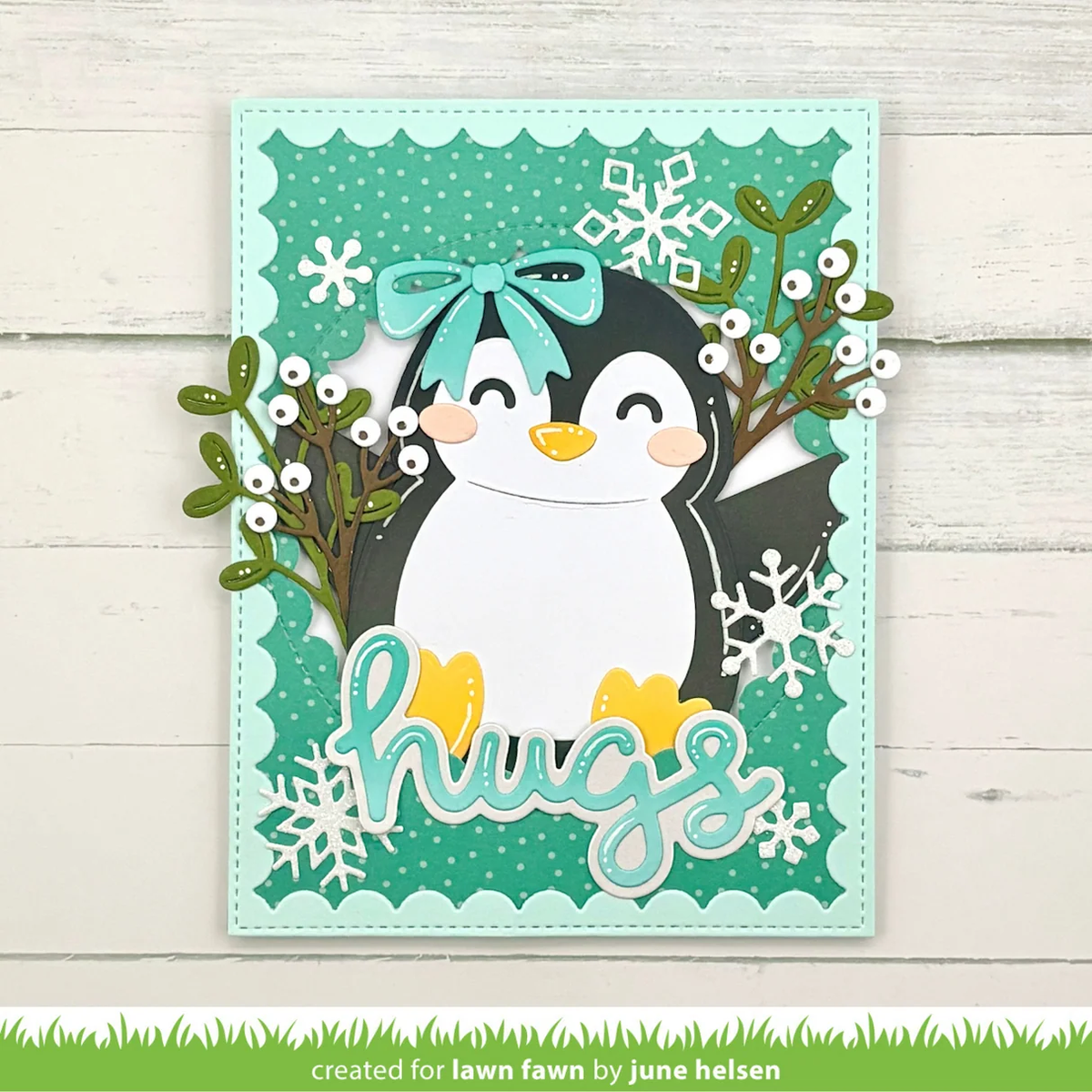 Lawn Fawn - Big Hugs Penguin Die