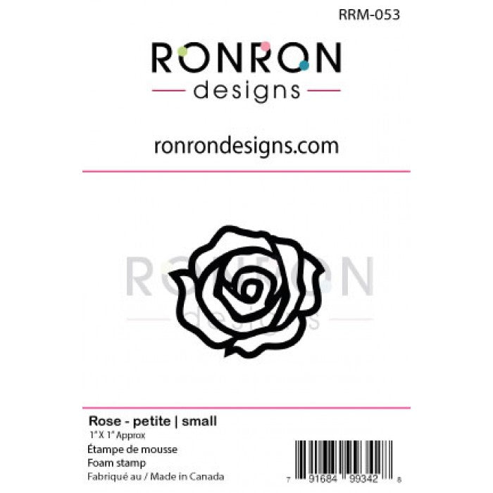 RonRon Designs - Foam Stamp - Rose: Small