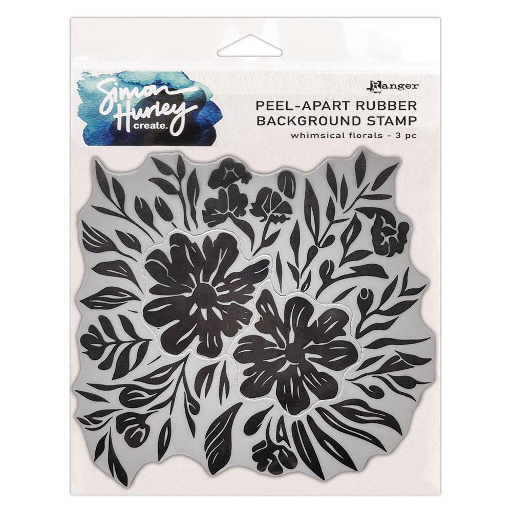 Simon Hurley - Whimsical Florals Background Stamp