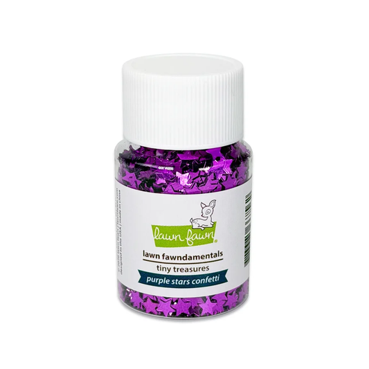 Lawn Fawn - Tiny Treasures - Purple Stars Confetti