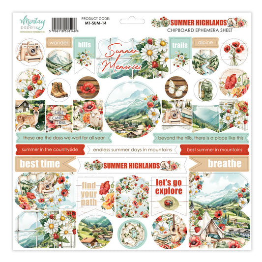 Mintay - Summer Highlands - Chipboard Ephemera