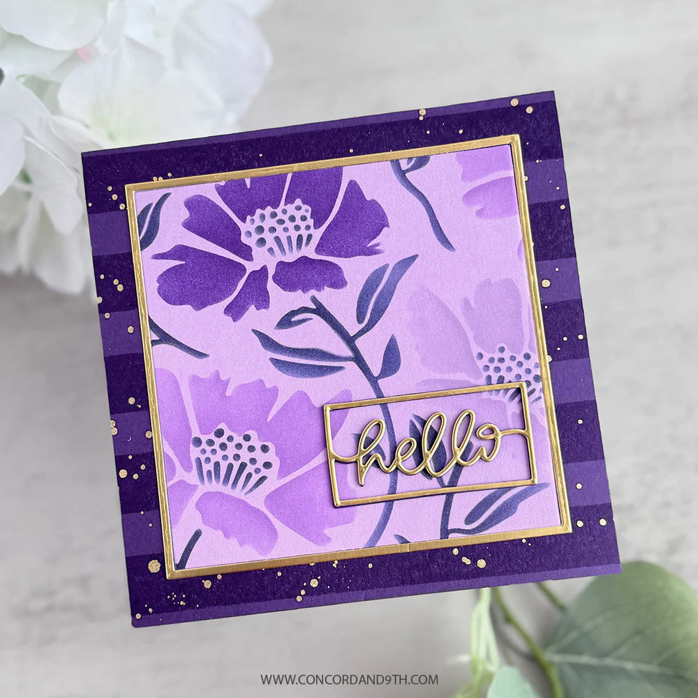 Concord & 9th - Framed Script Hellos Die Set by Kristina Werner
