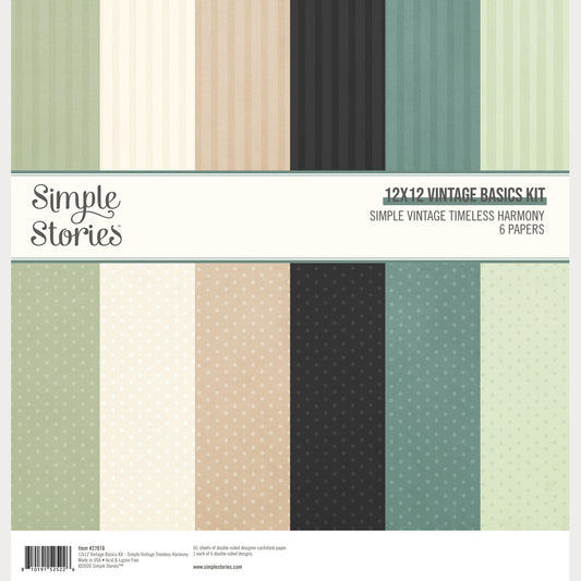 Simple Stories - Simple Vintage Timeless Harmony - Vintage Basics Kit