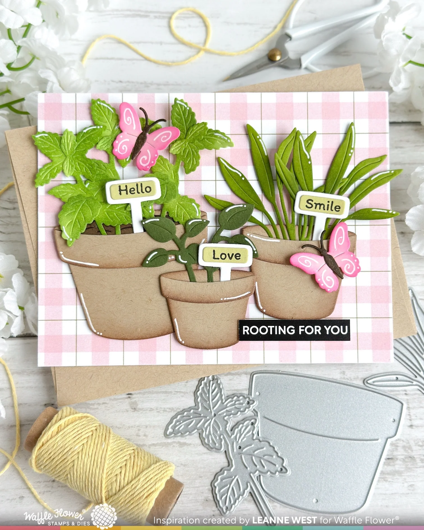 Waffle Flower - Postage Collage - Garden Critters Die