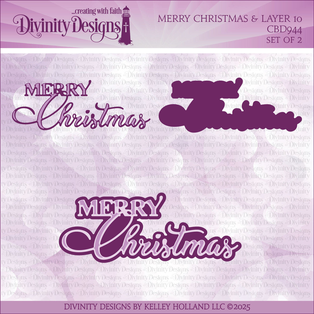 Divinity Designs - Merry Christmas & Layer Die Set