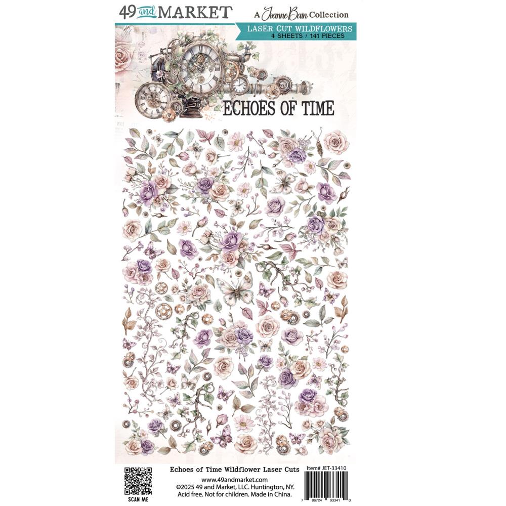 49 and Market - Echoes of Time - Laser Cuts: Wildflowers