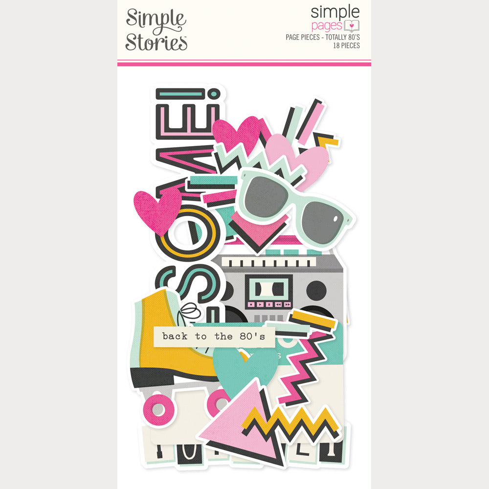 Simple Stories - Totally 80's - Simple Page Pieces