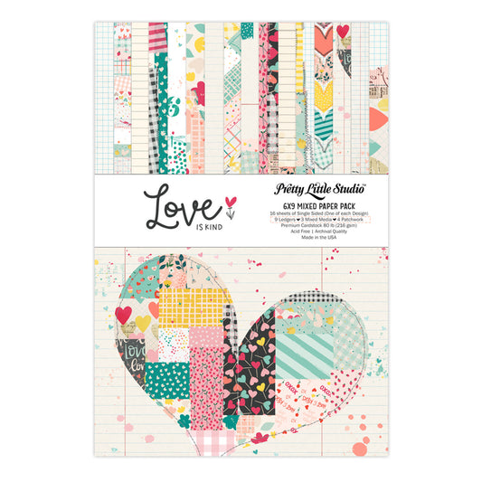 Pretty Little Studio - Love Is Kind - Mixed Paper Pack: 6x9