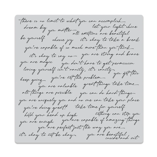 Hero Arts - Positive Script Bold Prints Cling Rubber Stamp