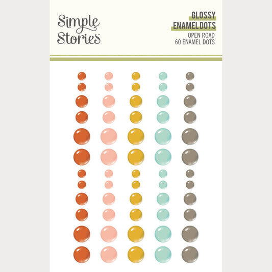 Simple Stories - Open Road - Glossy Enamel Dots