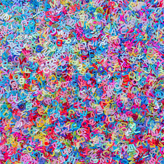 Trinity - Letter Bits Confetti Embellishment Mix