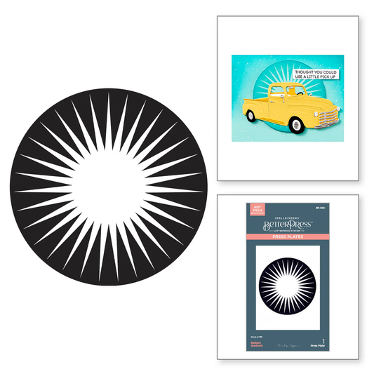 Spellbinders - BetterPress - Radiant Starburst Press Plate