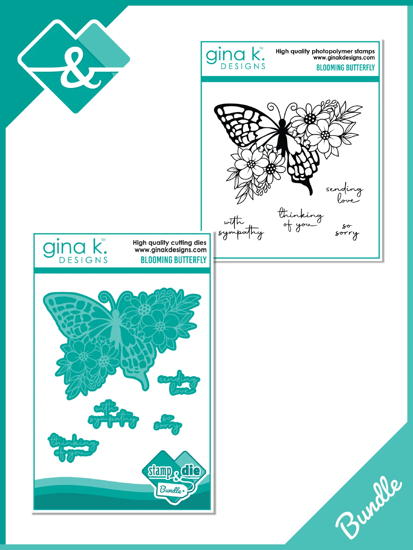 Gina K. - Blooming Butterfly Stamp & Die Bundle