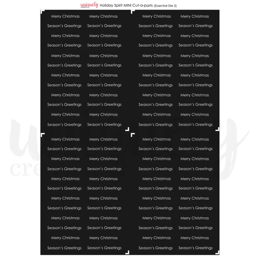 Uniquely Creative - Holiday Spirit Mini Cut-a-Part