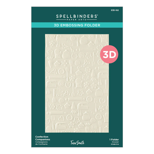 Spellbinders - 3D Embossing Folder - Confection Companions