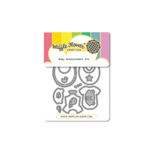 Waffle Flower - Baby Announcement Die Set