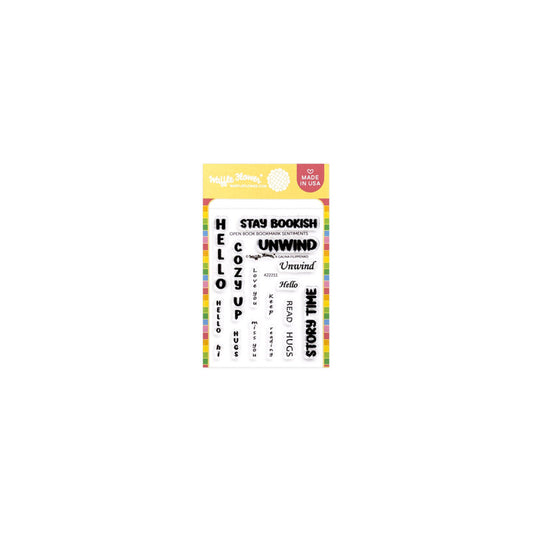 Waffle Flower - Open Book Bookmark Stamp, Stencil & Die Bundle