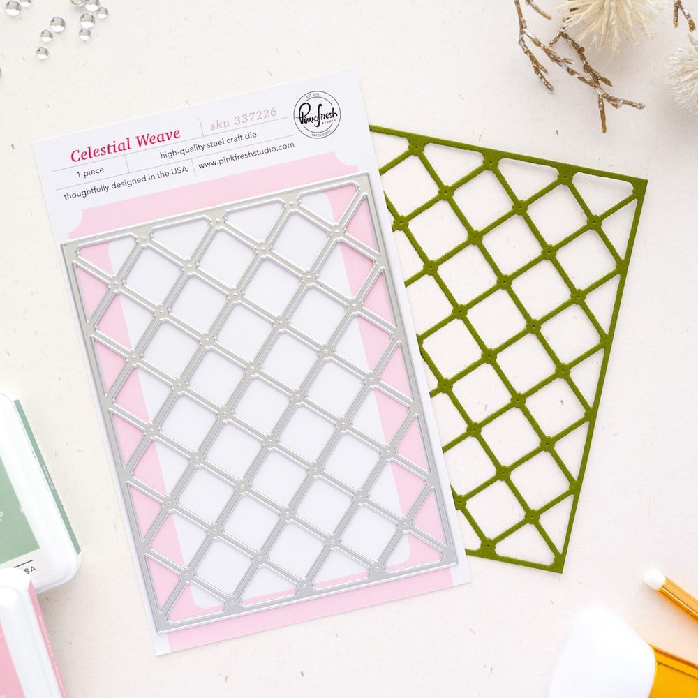 Pinkfresh - Celestial Weave Coverplate Die