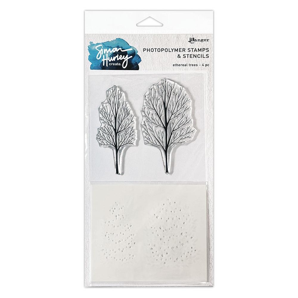Ranger - Ethereal Trees Stamp & Stencil by Simon Hurley