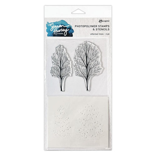 Ranger - Ethereal Trees Stamp & Stencil by Simon Hurley