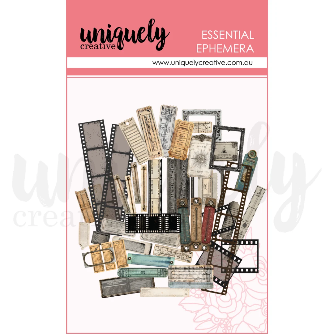 Uniquely Creative - Acetate Rustic Ephemera