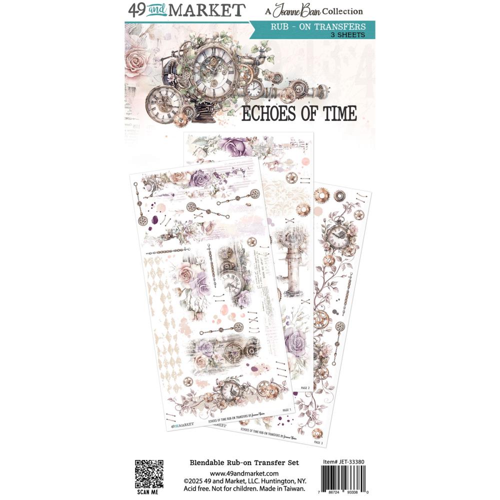 49 and Market - Echoes of Time - Rub-On Transfer Set