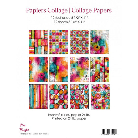RonRon Designs - Collage Papers - Brights