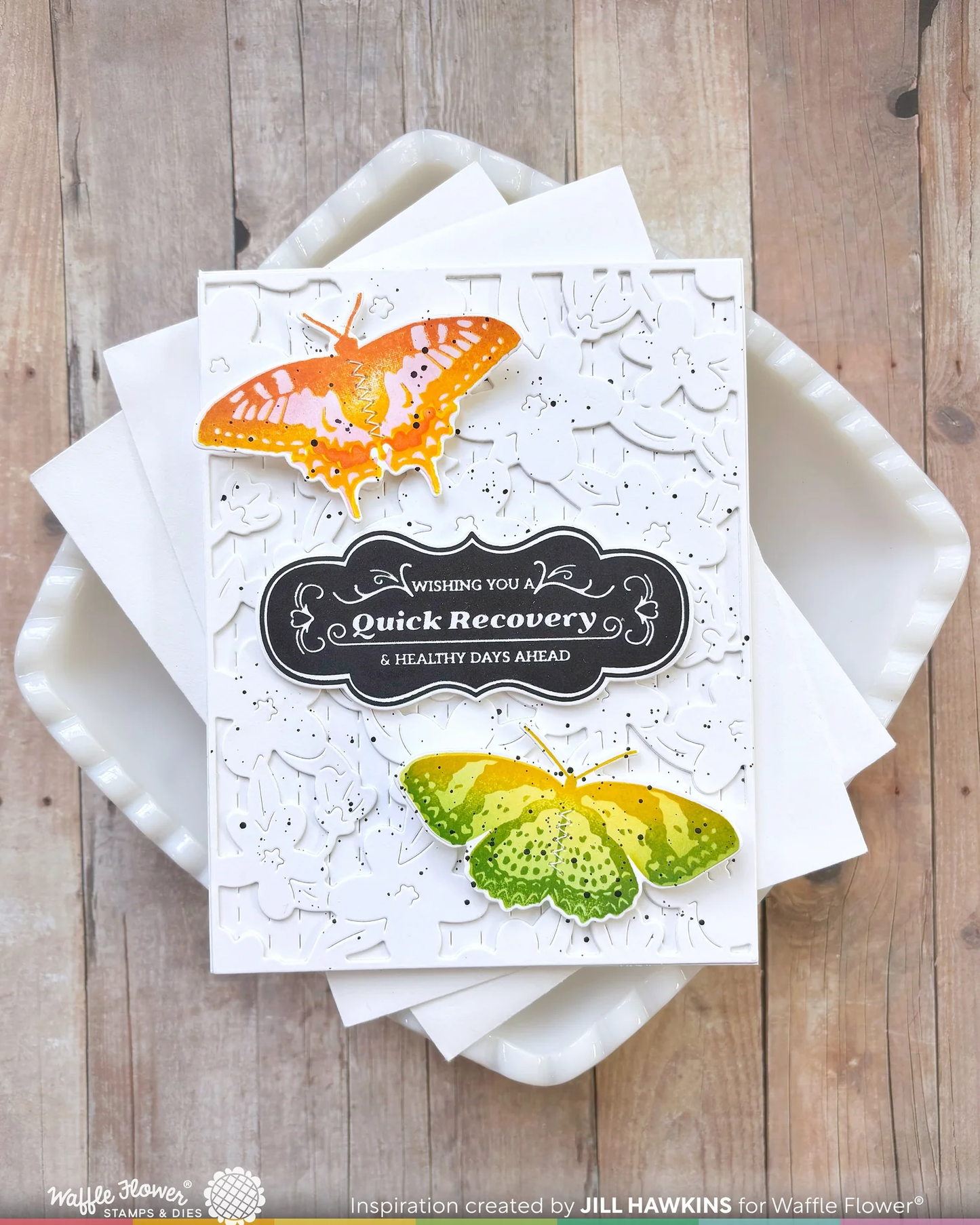Waffle Flower - Vintage Label 1 Inverted Stamp
