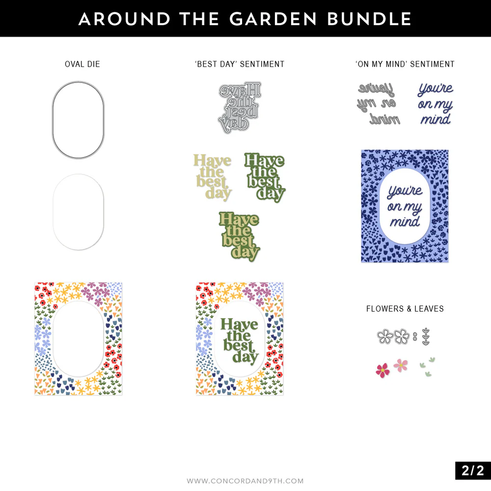 Concord & 9th - Around the Garden - Die Set