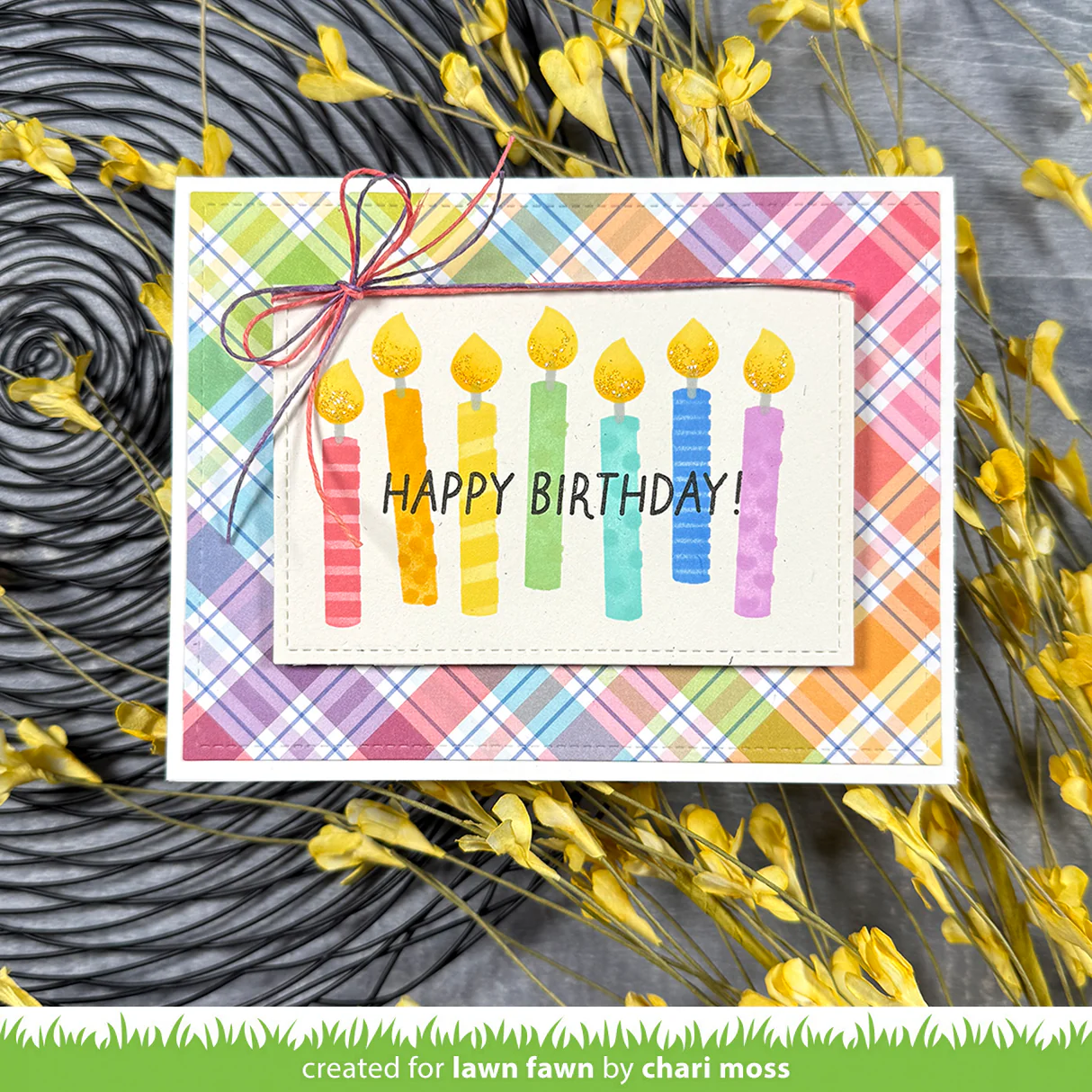 Lawn Fawn - Birthday Candles Stencils