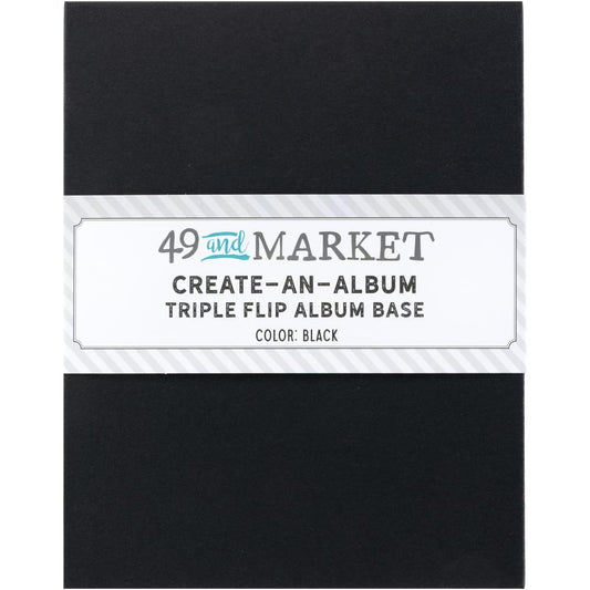 49 and Market - Create-An-Album - Triple Flip Album Base: Black