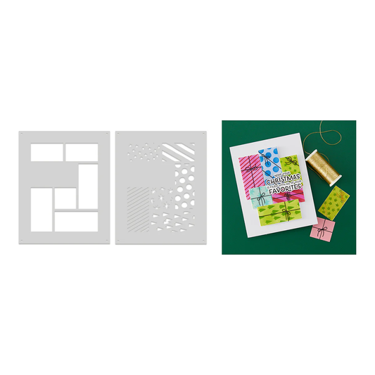Hero Arts - Gorgeous Giftwrap Layering Stencil Set