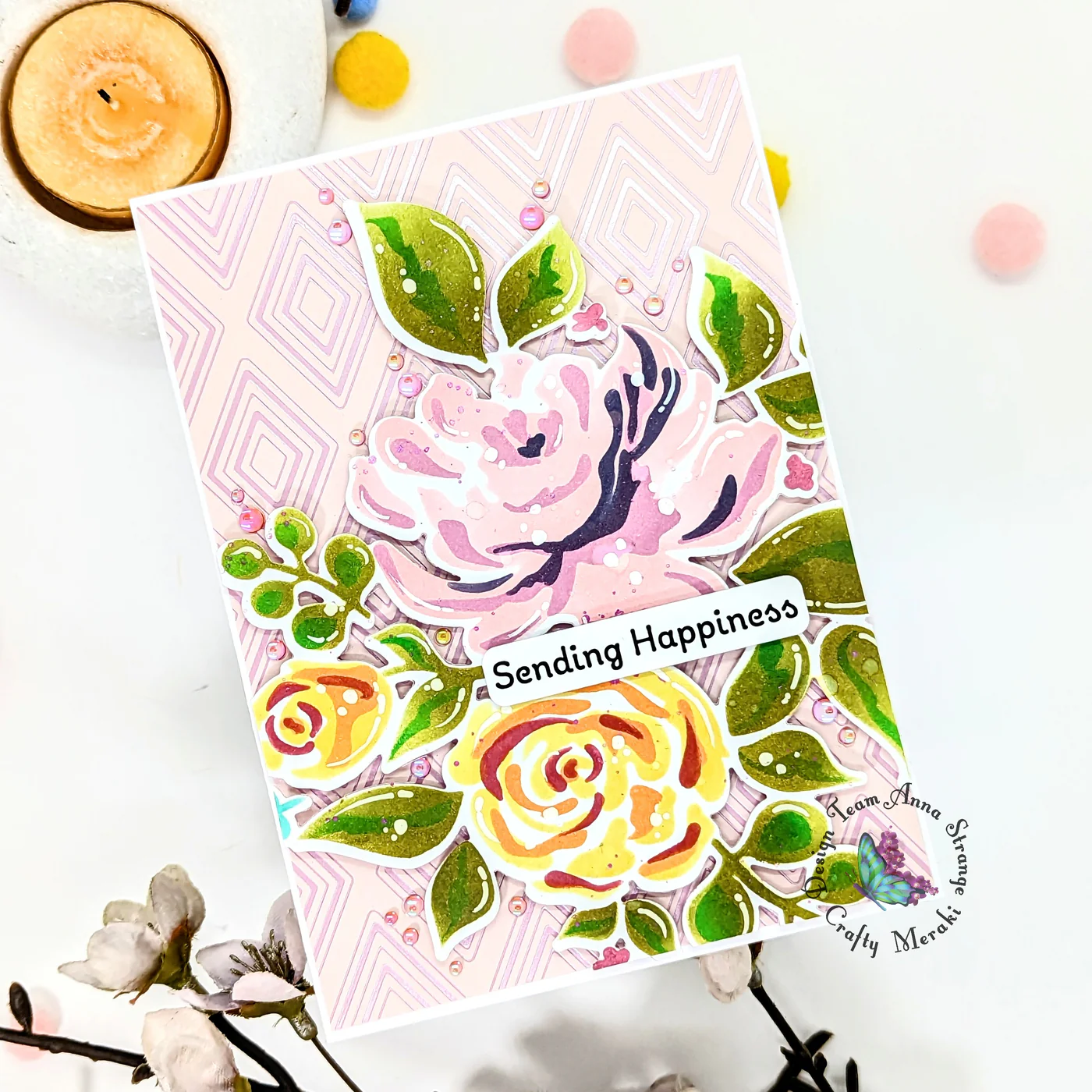 Crafty Meraki - Damask Layering Stencil & Die Bundle