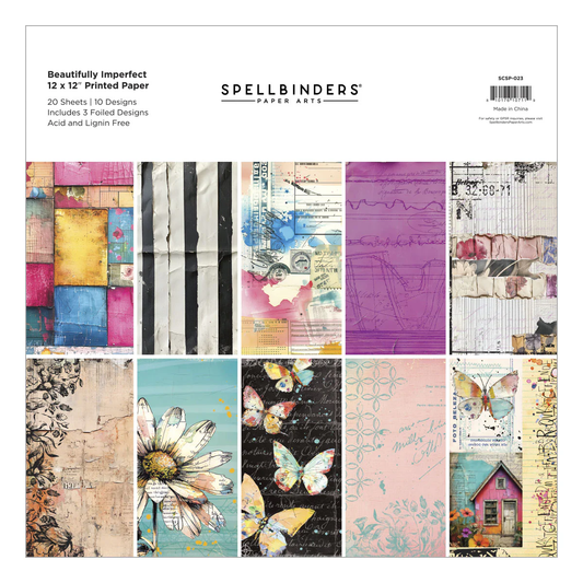 Spellbinders - Beautifully Imperfect - 12x12 Paper Pack