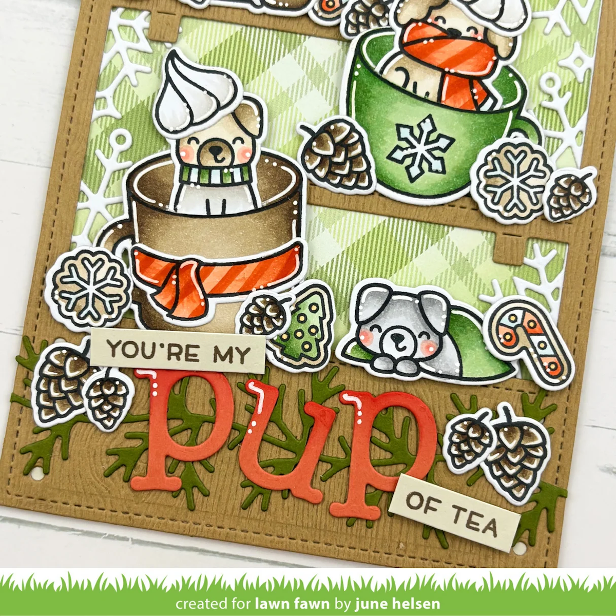 Lawn Fawn - Gingerbread House Stamp, Die & Stencil Bundle