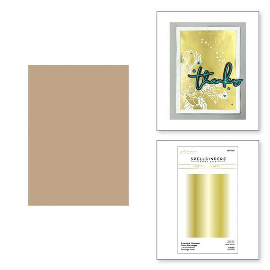 Spellbinders - Essential Glimmer Solid Rectangle Hot Foil Plate