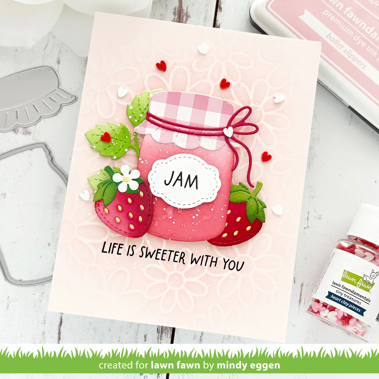 Lawn Fawn - Jam and Honey Sentiments Stamp Set