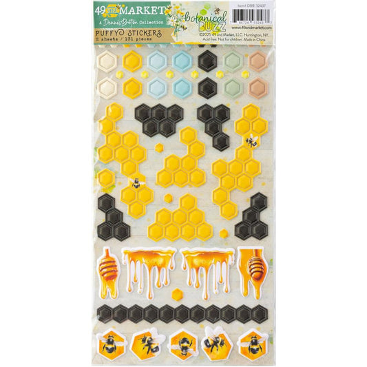 49 and Market - Botanical Buzz - Puffy Stickers