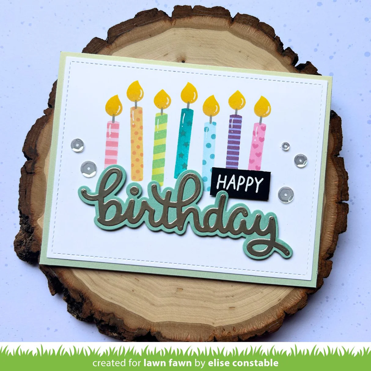 Lawn Fawn - Birthday Candles Stencils