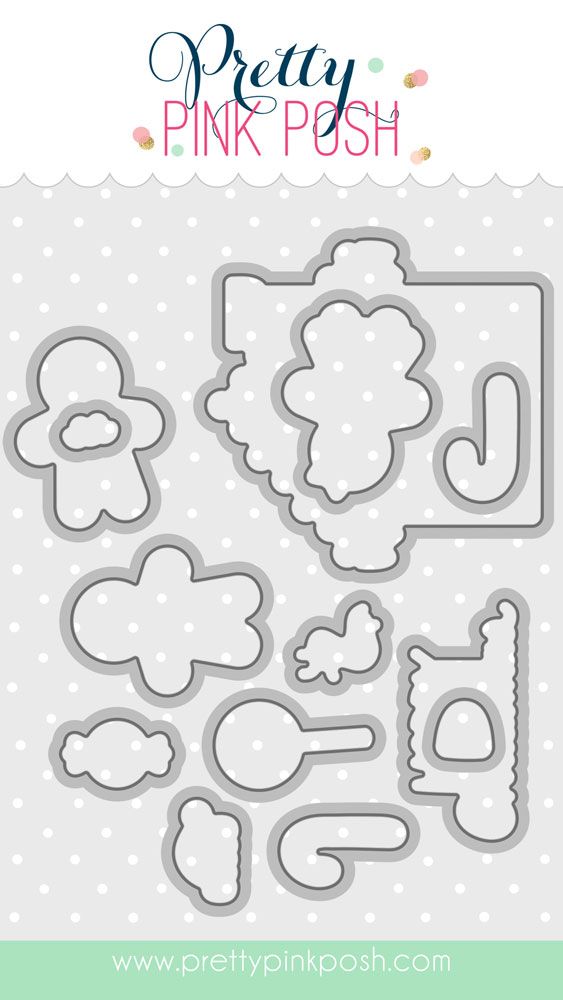 Pretty Pink Posh - Christmas Gingerbread Stamp Set & Die Bundle
