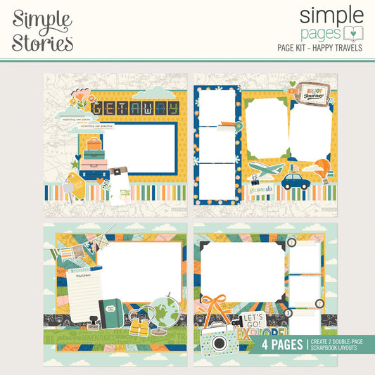 Simple Stories - Happy Travels - Page Kit