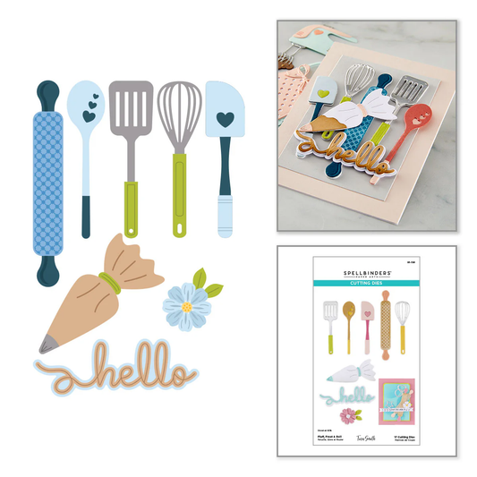 Spellbinders - Fluff, Frost & Roll Die Set