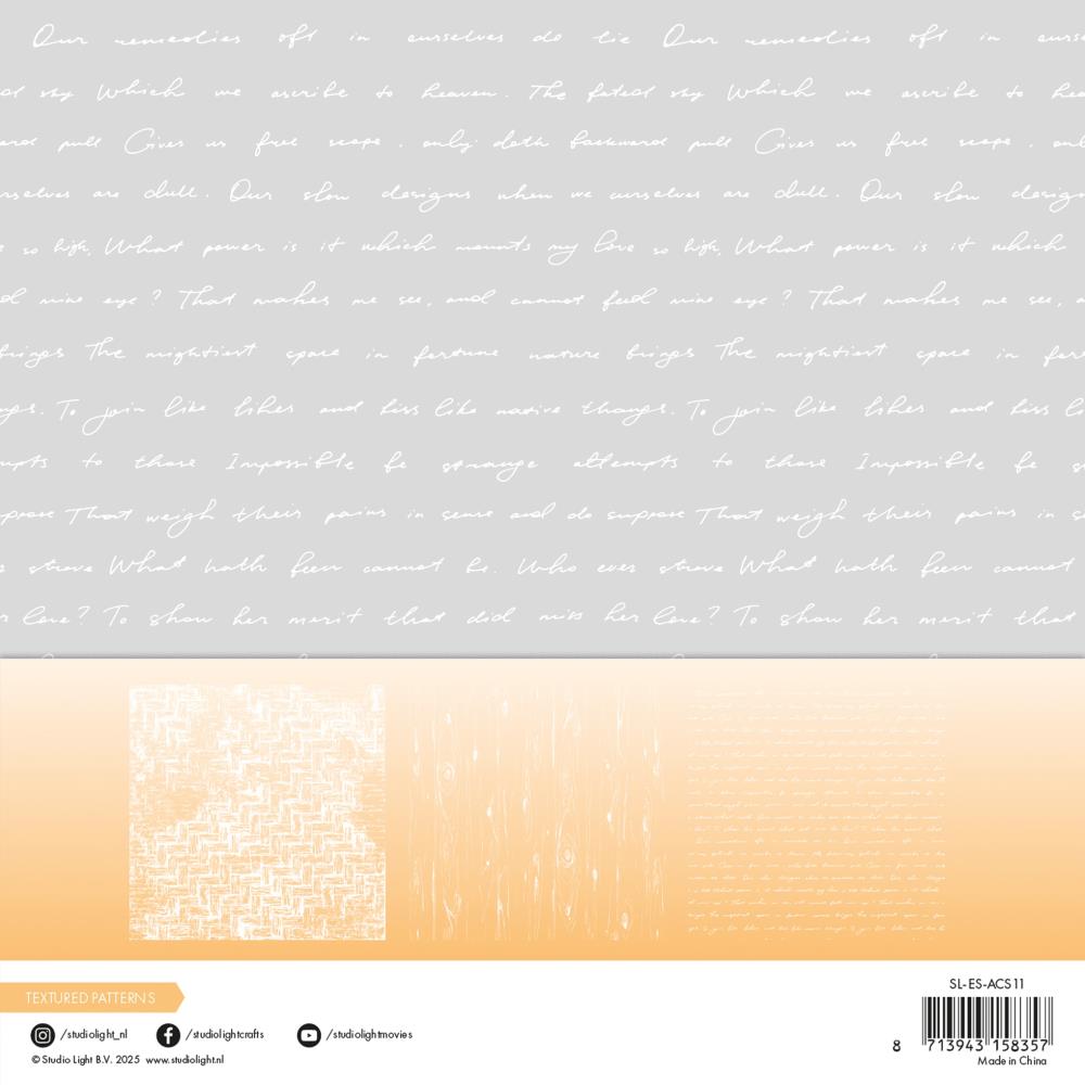Studio Light - Essentials Acetate - Textured Patterns