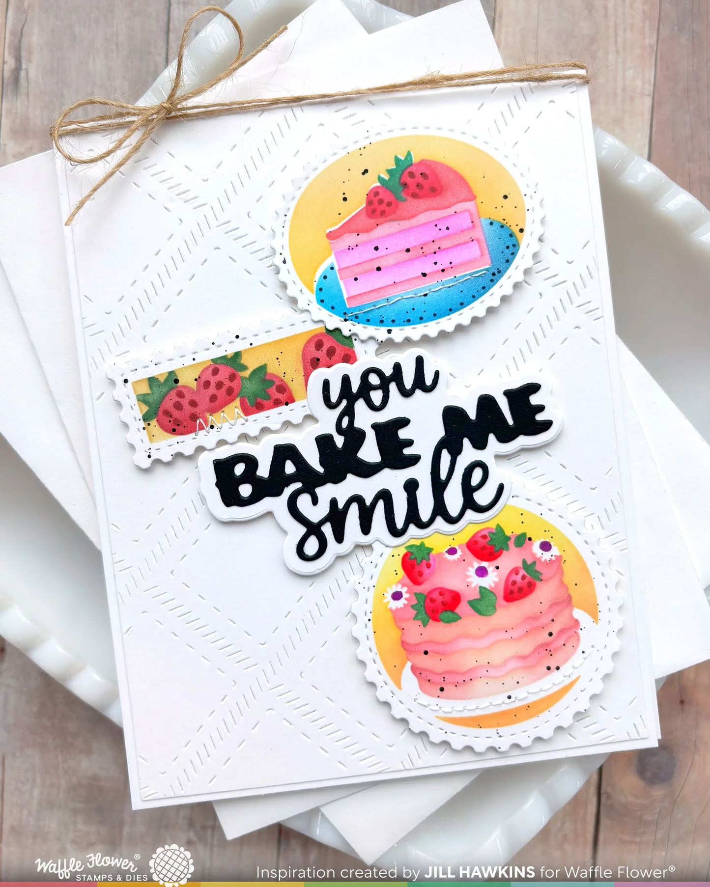 Waffle Flower - Bake Me Happy Word Die
