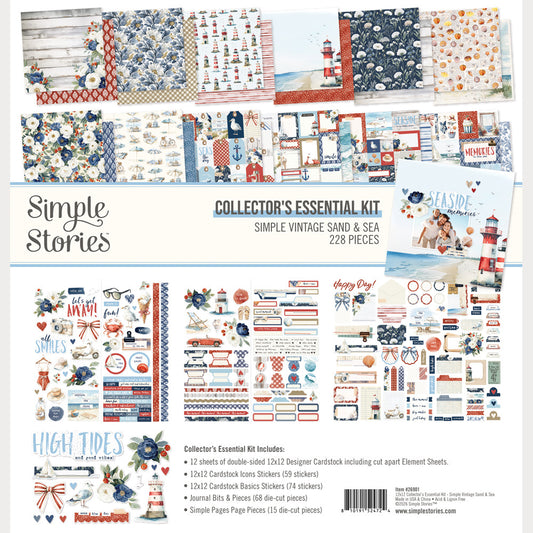 Simple Stories - Simple Vintage Sand & Sea - Collector's Essential Kit