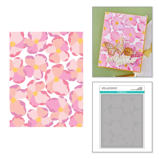 Spellbinders - Petal Burst Stencil Set